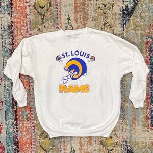 Vintage 90s St. Louis Rams NFL Football Sports 1990s Sweatshirt